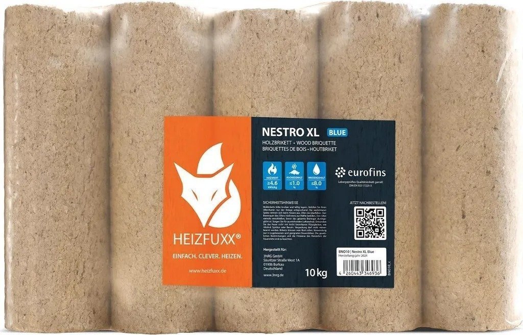 Heizfuxx Nestro XL Blue Briketts – 960 kg Palette — Foto 2