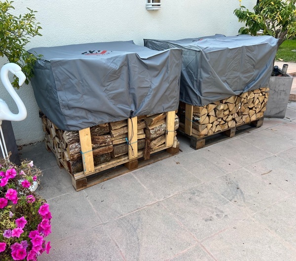 Buchen-Brennholz 30 cm kammergetrocknet auf Palette — Foto 4