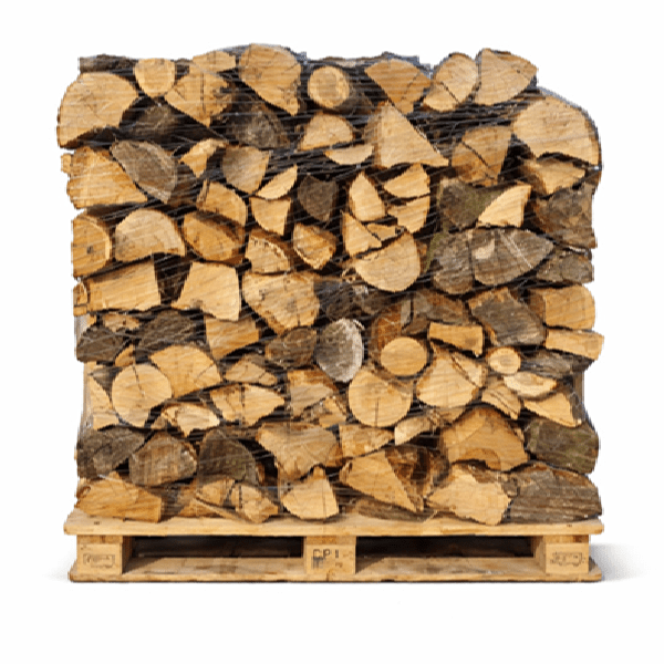 Brennholz aus Eiche, 30 cm, trockene Scheite auf Palette