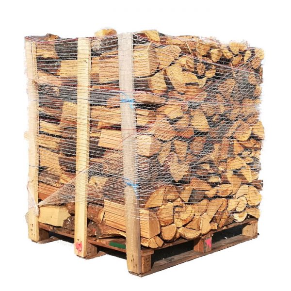 Brennholz Hartholzmischung 30 cm trocken auf Palette — Foto 2