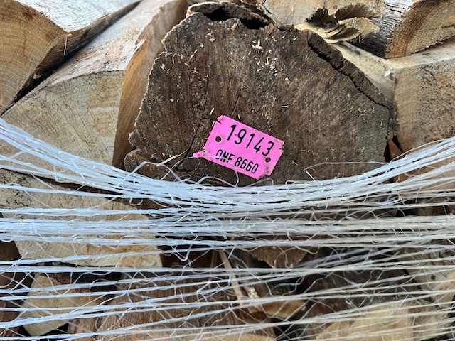 Brennholz 50 cm auf Palette, garantiert trockenes Hartholz — Foto 2