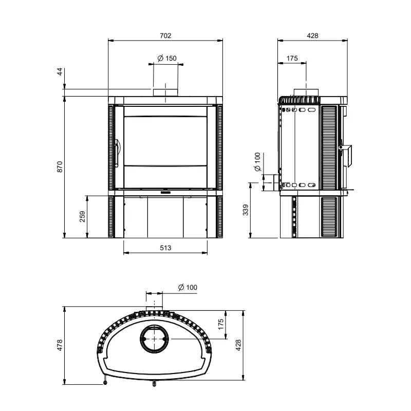 Jennifer.16 Holzofen – 7,7 kW — Foto 6