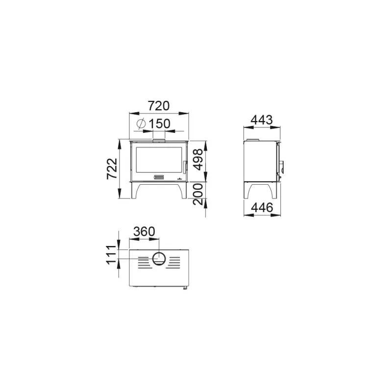 Sena Plus Holzofen – 12 kW — Foto 6